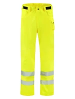 RWS Pracovné nohavice unisex fluorescenčná žltá