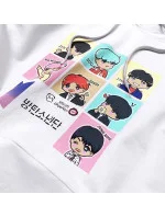 Biela dámska športová mikina s potlačou (N7283)