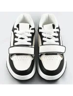 Čierno-biele dámske dvojfarebné tenisky "adidasky" (AD-585)