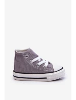 Dziecięce Wysokie Trampki Szare Filemon