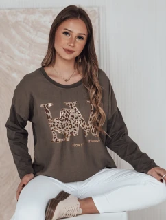 Dámska blúzka LOVEGLOW tmavohnedá FashionStreet RY2698