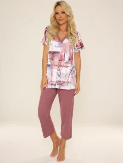 Pyžamo De Lafense 777 Violet w/r 3XL-4XL