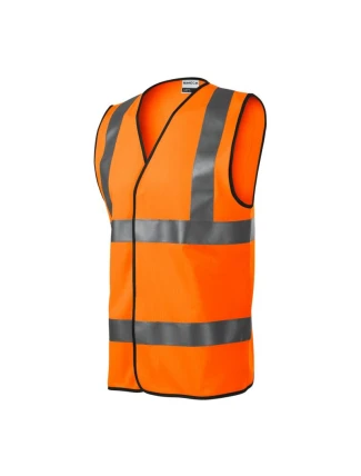 Unisex reflexná vesta HV Bright (fluorescenčná oranžová)