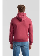 Fruit of the Loom Classic Hooded Sweat Mikina s kapucňou 16.2208 heather red