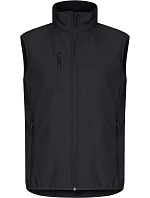 Clique Classic Softshell Vest M Pánska 3-vrstvová softshellová vesta 67.0911 čierna