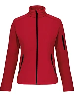 Kariban K 400 Dámska 3-vrstvová softshellová bunda 20.K400 červená Kariban K 400 Dámska 3-vrstvová softshellová bunda 20.K400 červená