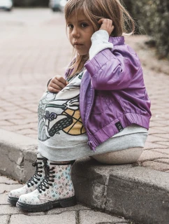 Dziecięce Botki Brokatowe We Wzory Wielokolorowe Reggie