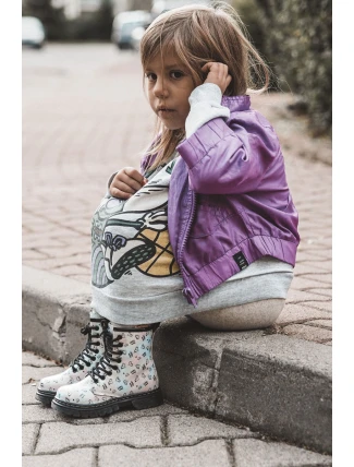 Dziecięce Botki Brokatowe We Wzory Wielokolorowe Reggie