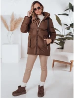 Dámska zimná bunda SALVONA hnedá prešívaná FashionStreet TY4998 Dámska zimná bunda SALVONA hnedá prešívaná FashionStreet TY4998