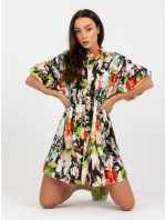 Šaty DHJ SK 6871 2.91P čierno-zelené