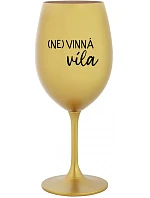 (NO)WINE FAITH - zlatý pohár na víno 350 ml