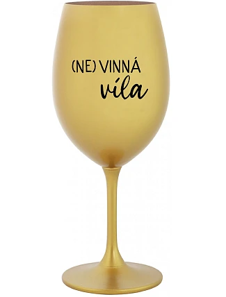(NO)WINE FAITH - zlatý pohár na víno 350 ml