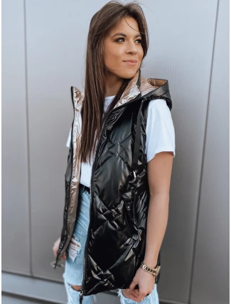 Dámska prešívaná vesta PAVON black FashionStreet TY2592