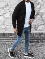 Pánsky čierny sveter FashionStreet WX1985 Pánsky čierny sveter FashionStreet WX1985