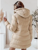 Dámska zimná bunda s kapucňou GABRIELLE beige FashionStreet TY4365