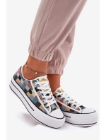 Wzorzyste Trampki Damskie Na Platformie Lee Cooper LCW-25-31-3441L Multikolor