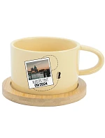 Personalizovaný keramický hrnček „MAKRONKA“ s fotografiou a cestovateľským motívom