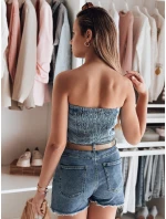 Dámsky korzetový top GORSETORA modrý FashionStreet RY2826