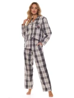 L&L 2475 Roxy dlhé/r S-XL dámske pyžamo so zipsom