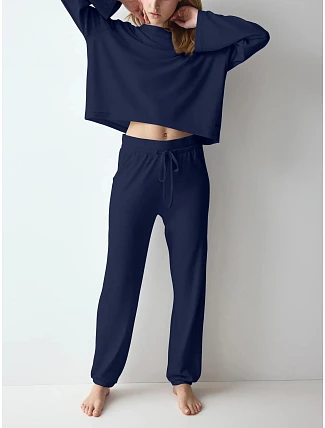 Dámske tepláky Cozy Comfort Cozy Trouser X 01 modré Blue – TRIUMPH Dámske tepláky Cozy Comfort Cozy Trouser X 01 modré Blue – TRIUMPH