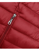 Červená prešívaná dámska bunda so stojačikom (16M9111-270)