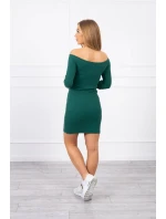 Pruhované vypasované šaty tmavo zelené Pruhované vypasované šaty tmavo zelené