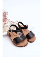 Klasyczne Dziecięce Sandały Czarne Izzy