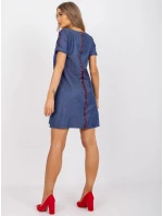 Dámske šaty-LK-SK-506799.52P modré - Lakerta