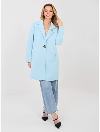 Dámsky kabát IT EN FL8153 1.06 light blue - Rue Paris Dámsky kabát IT EN FL8153 1.06 light blue - Rue Paris