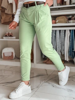 Dámske nohavice chinos s opaskom MODELA mint FashionStreet UY2631