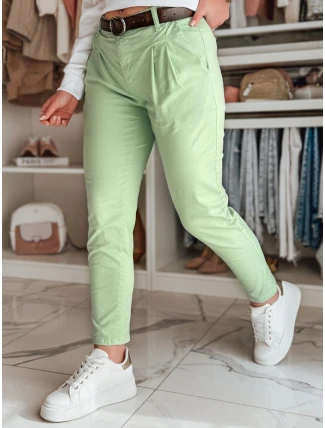 Dámske nohavice chinos s opaskom MODELA mint FashionStreet UY2631 Dámske nohavice chinos s opaskom MODELA mint FashionStreet UY2631