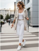 Dámska prechodná béžová bunda FashionStreet TY5553 Dámska prechodná béžová bunda FashionStreet TY5553