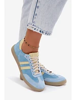 Zazoo N1068 Dámske semišové nízke tenisky Blue