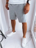 Pánske krátke teplákové šortky svetlo šedé FashionStreet SX2282