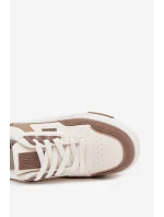 Sneakersy Na Platformie Big Star OO274A151 Ciemnobeżowe
