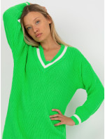 Dámsky sveter LC SW 8023 fluo zelený