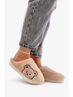 Dámske huňaté papuče s medvedíkom Fiorinella Dámske huňaté papuče s medvedíkom Fiorinella
