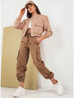 Dámske padákové nohavice MIRI camel FashionStreet UY1680