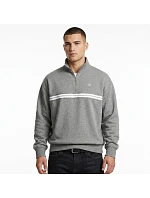 Calvin Klein Zip Fleece Hoodie Logo Tape Grey Heather Mikina - LZ04RE285G-P7E Pánske