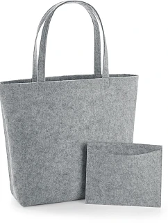 BagBase BG 721 Nákupná taška z plsti 52.0721 sivá melírovaná