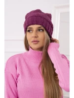 Dámska čiapka Danuta K331 tmavo fialová