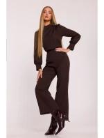 M879 Kombinéza so stojacím golierom - hnedá