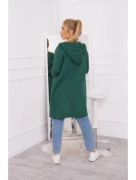 Zateplená bunda s kapucňou 69413 tmavozelená - Kesi