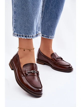 Dámské kožené Mokasíny Vinceza 18132 hnědé