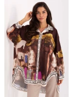 Košeľa s dlhým rukávom model 218396 Rue Paris