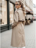 FashionStreet dámsky dvojradový béžový kabát TY5352