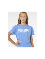 Tričko RIP CURL SURF PUFF RELAXED TEE – GIRL, modré Tričko RIP CURL SURF PUFF RELAXED TEE – GIRL, modré