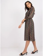 Šaty DHJ SK 15177 1.04P čierna a béžová