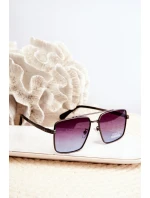 Okulary Przeciwsłoneczne Damskie UV400 Czarno-Niebieskie