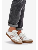 Zazoo N1068 Dámske kožené nízke tenisky Beige